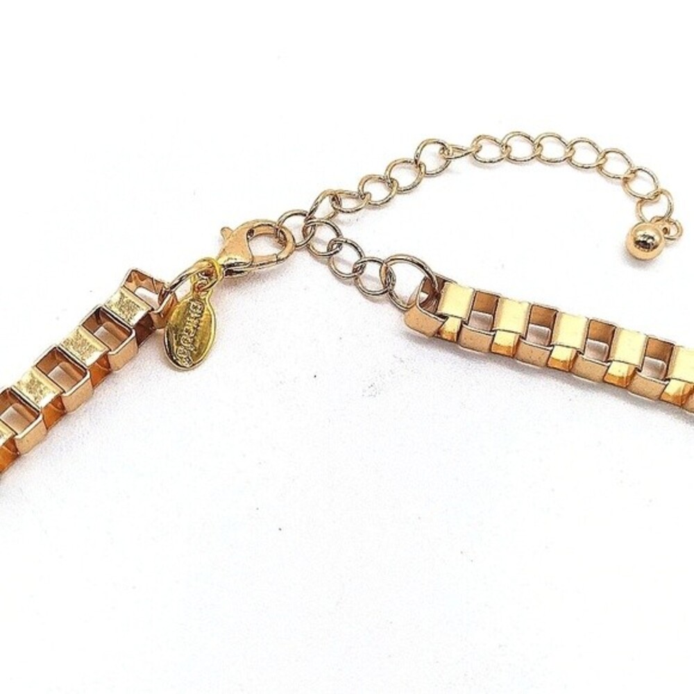 CHICO'S 20" Pearl Drops Statement Necklace in Gold Tone Franco Chain - Picture 6 of 6